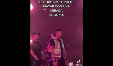 Video: La fulminante reacción de Duki cuando lo agredieron en su show en Vélez