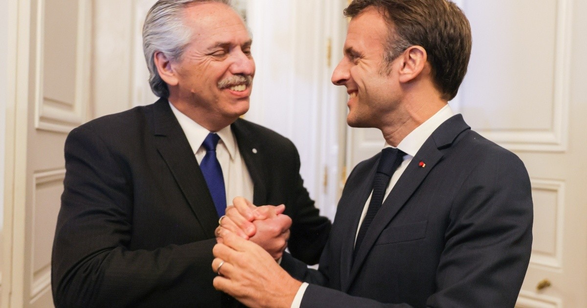 Alberto Fernández se reunió en una bilateral con Emmanuel Macron