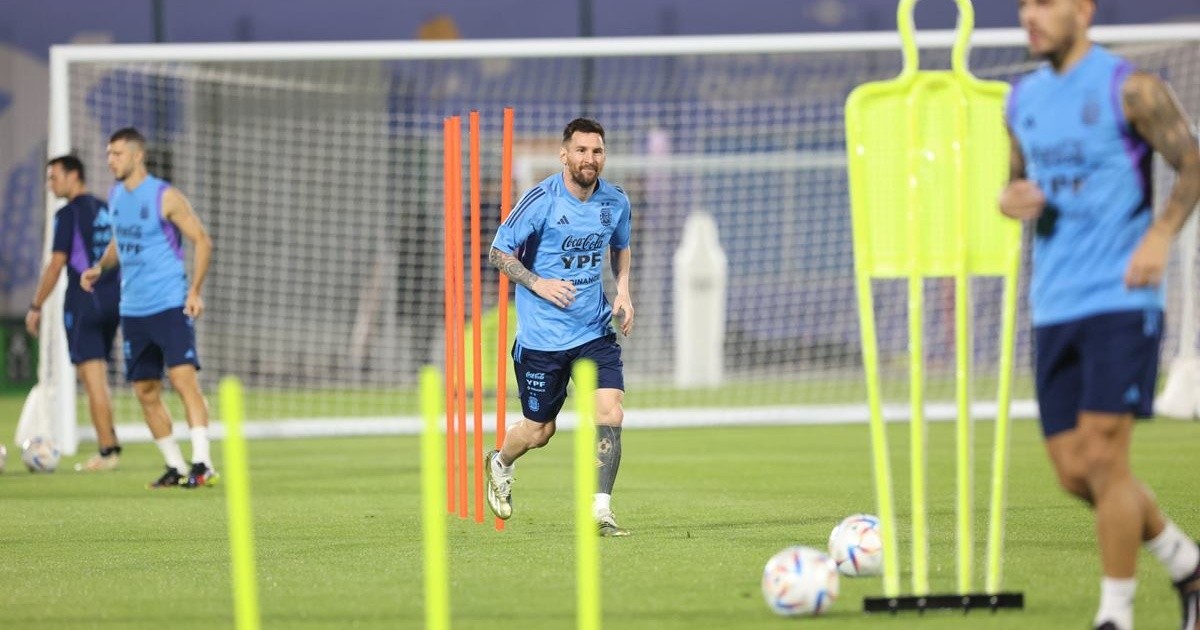 Messi trained alongside his teammates, with his mind set on Mexico