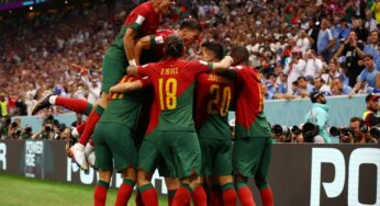 Portugal venció 2-0 a Uruguay y es el tercer clasificado a octavos de final