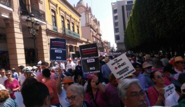 The march in defense of the INE throughout Mexico