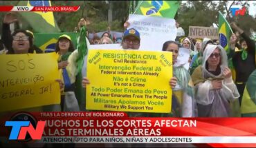 Video: BRASIL I Manifestantes continúan con los cortes de rutas y exigen la intervención federal