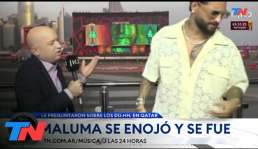 Video: MUNDIAL QATAR 2022: En una entrevista Maluma se enojó y se fué