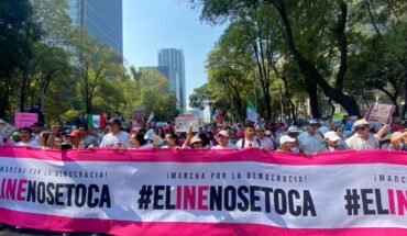 ¡El INE no se toca! Marchan contra reforma electoral de AMLO