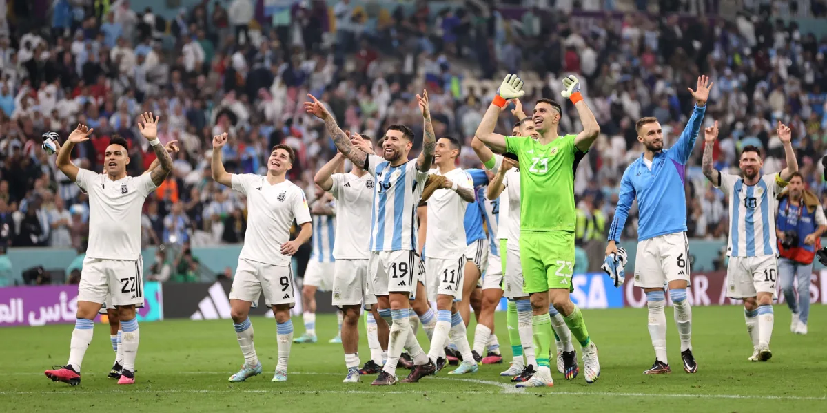 Argentina qualified for the sixth time to the final of a World Cup