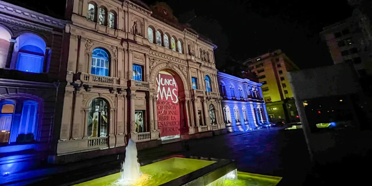 Casa Rosada celebrará el 39° aniversario de la democracia con un videomapping
