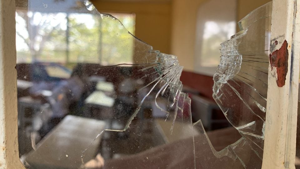 In Michoacán, a primary school has more bullets than students