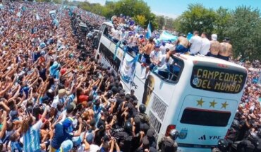 Más de 4 millones de personas están presentes en la calle para celebrar el título de la Selección Argentina