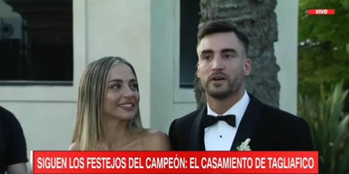 Nicolás Tagliafico habló de las ausencias de sus compañeros a su casamiento: "Fue difícil para todos que vengan"