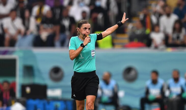 Stéphanie Frappart became the first woman to officiate a World Cup match