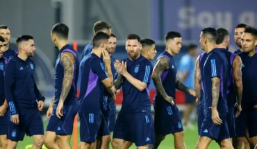 The Argentine National Team trained for the last time before the final