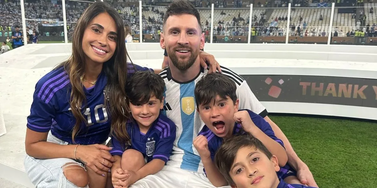 This was the Christmas of Lionel Messi with his family, after becoming world champion