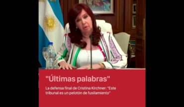 Video: Cristina Kirchner dio sus últimas palabras antes del veredicto en el juicio por Vialidad