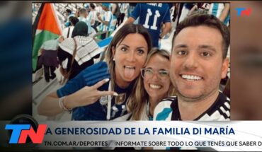 Video: MUNDIAL QATAR 2022 I La generosidad de la familia Di Maria con una pareja de hinchas