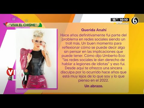 Maca Carriedo se disculpa con Anahí tras mensajes del 2012 | Vivalavi MX