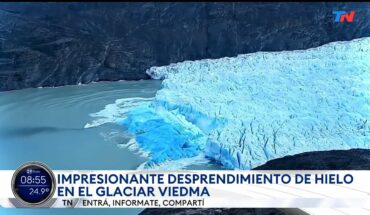 Video: SANTA CRUZ I  Preocupante desprendimiento de hielo en el Glaciar Viedma