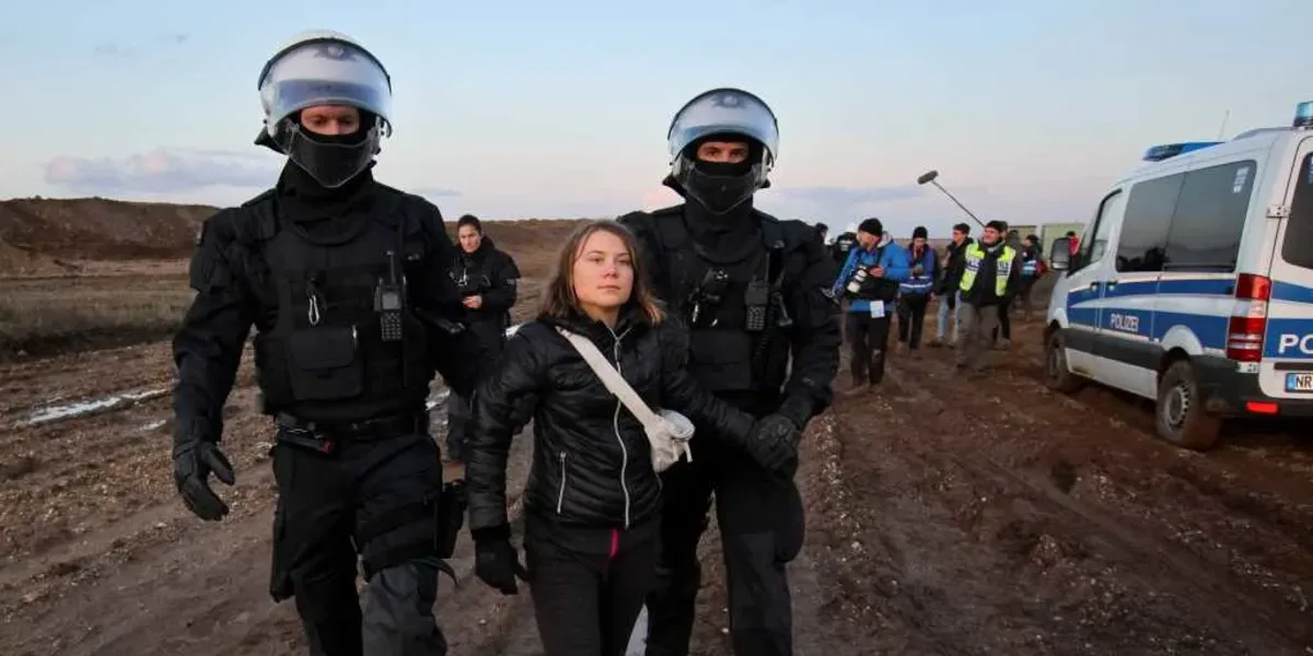 Greta Thunberg fue detenida un par de horas en una protesta contra una mina en Alemania