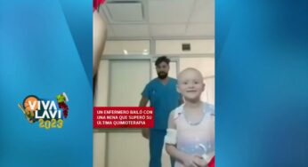 Video: Enfermero baila y celebra última quimio de paciente | Vivalavi