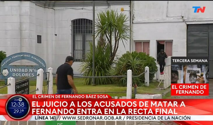 Video: JUICIO POR FERNANDO BÁEZ SOSA I Los familiares de los rugbiers fueron al penal a visitarlos