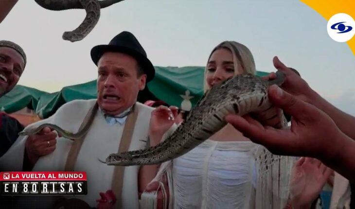 Video: Melina y Don Jediondo con serpientes y Juan Diego y Piroberta – La vuelta al mundo en 80 risas