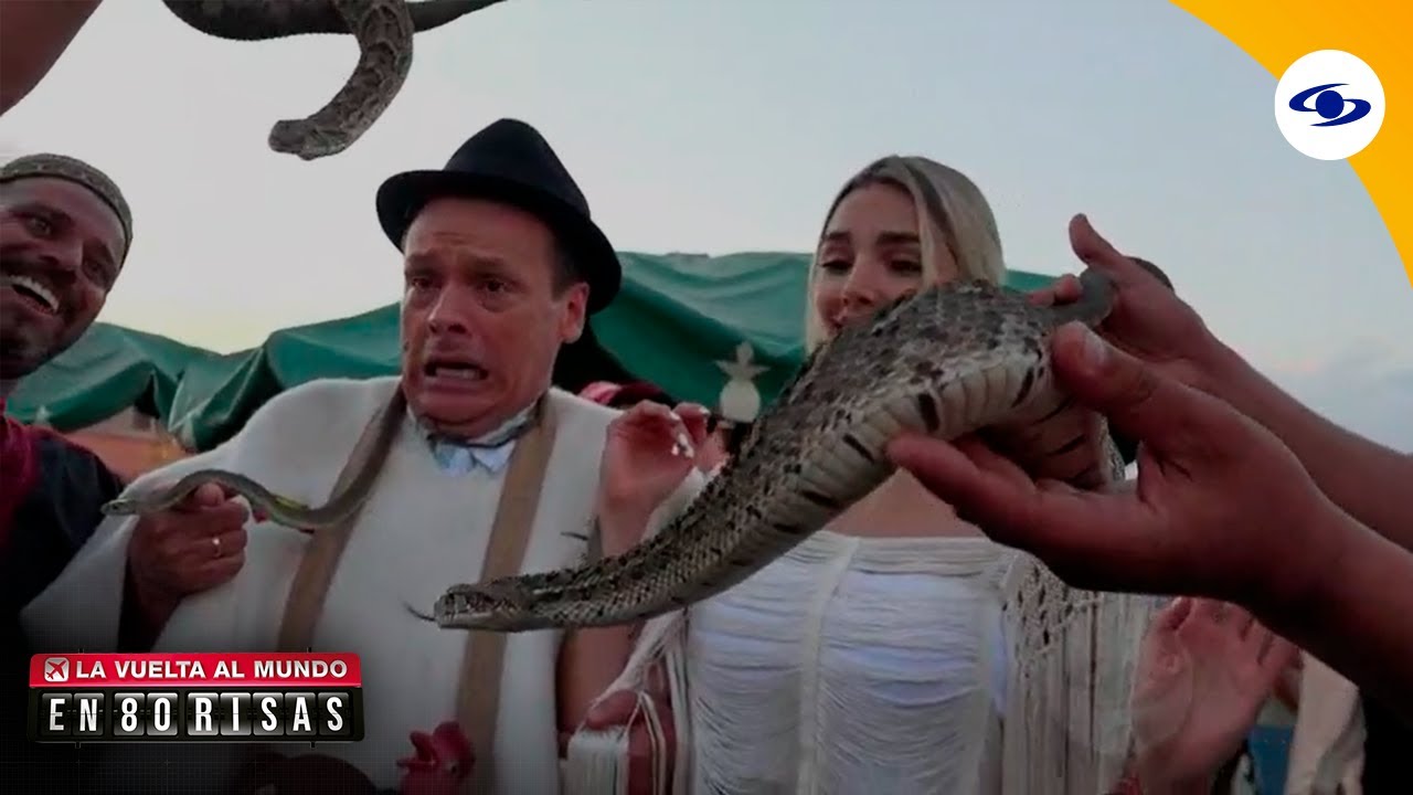 Melina y Don Jediondo con serpientes y Juan Diego y Piroberta – La vuelta al mundo en 80 risas