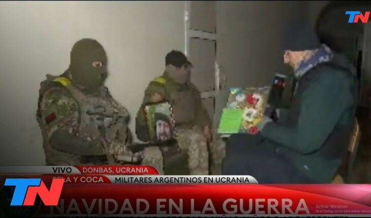 Video: NAVIDAD EN LA GUERRA: TN con los soldados argentinos. El saludo a sus familias