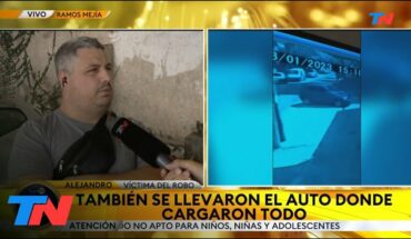 Video: RAMOS MEJÍA: Desvalijaron una casa y robaron el auto de la familia