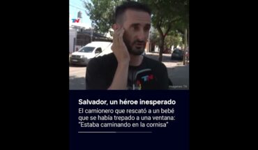 Video: Salvador le hace honor a su nombre: Es camionero y se acaba de convertir en un héroe inesperado