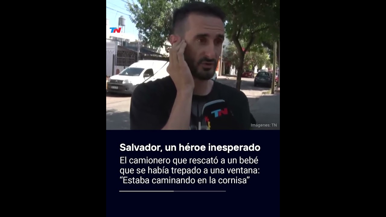 Salvador le hace honor a su nombre: Es camionero y se acaba de convertir en un héroe inesperado