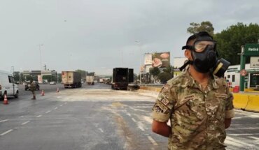 El Ejército brindó apoyo en Ituzaingó ante el derrame y combustión de un agente químico
