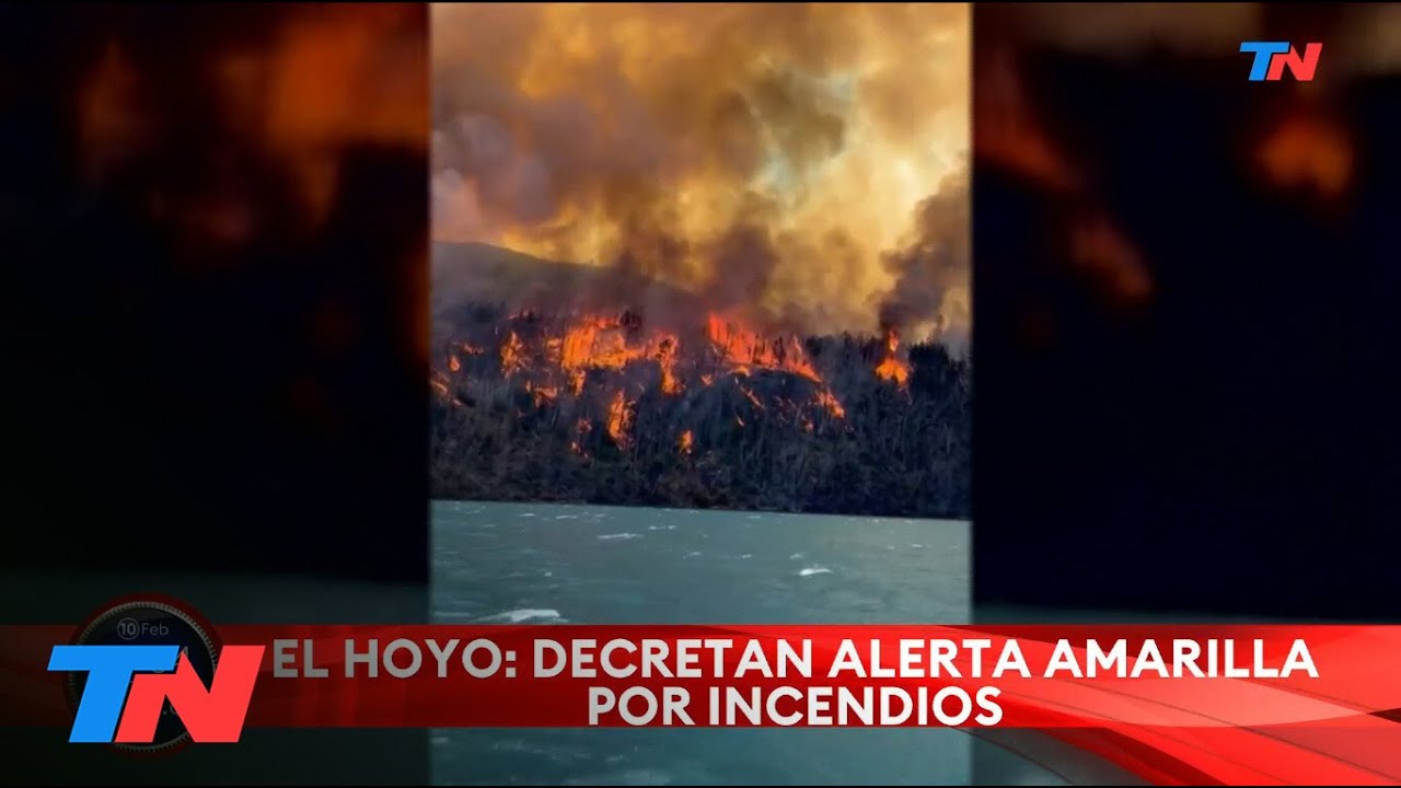 CHUBUT I Decretaron alerta amarilla por los incendios en El Hoyo