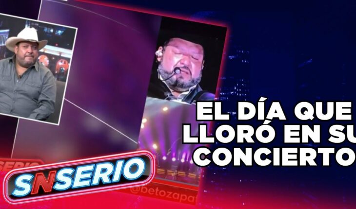 Video: El día que Beto Zapata lloró en su concierto | SNSerio