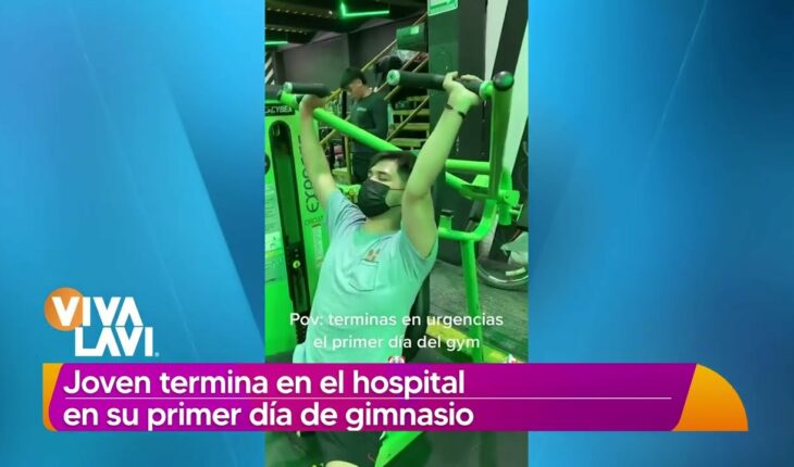 Video: Hombre termina en urgencias en su primer día de gym | Vivalavi