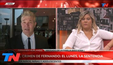 Video: JUICIO POR FERNANDO BÁEZ SOSA I A días de la sentencia, habló Burlando: “Tomei hizo lo que pudo”