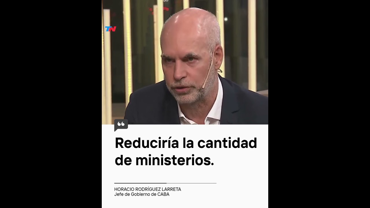 Rodríguez Larreta: "En un Gobierno mío va a haber menos ministerios" I #Shorts