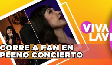 Video: Susana Zabaleta corre a fan de su concierto | Vivalavi MX