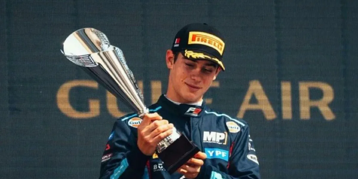 Fórmula 3: Franco Colapinto quedó segundo en la carrera sprint de Bahrein