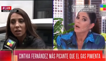 Cinthia Fernández cuestionó a Pamela David por la programación de América Tv: “Tu familia es la encargada de esto”
