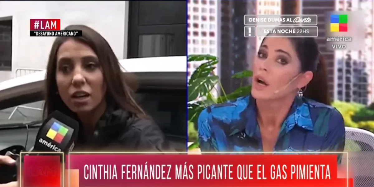 Cinthia Fernández cuestionó a Pamela David por la programación de América Tv: "Tu familia es la encargada de esto"