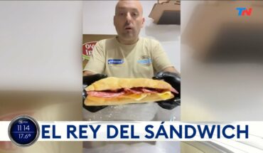 Video: “El Pelado”, el rey del sándwich, el cordobes que es furor en las redes