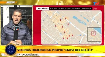 Video: LAS CAÑITAS I Los vecinos armaron un mapa del delito. 24 horas, 10 robos en 15 cuadras