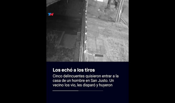 Video: LOS ECHÓ A LOS TIROS I Un vecino escuchó los movimientos, sacó su arma y echó a los delincuentes