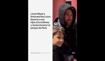 Video: Leo Messi y Antonela Roccuzzo llevaron a sus hijos a Eurodisney y revolucionaron el parque de París