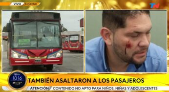 Video: MORENO I Otro chofer de colectivo de La Perlita fue atacado por delincuentes