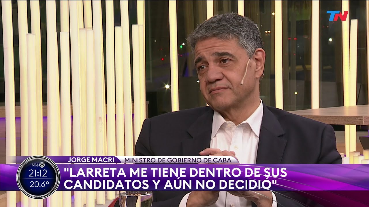 "Macri y Bullrich ya se expresaron a favor mío": Jorge Macri, Ministro de Gob de CABA