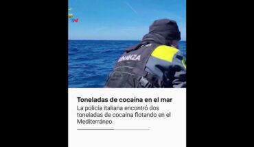 Video: NARCOTRÁFICO I Encuentran dos toneladas de cocaína flotando en el Mediterráneo