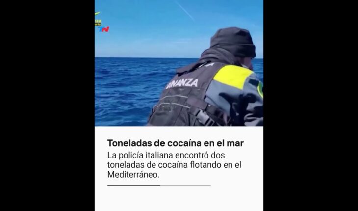 Video: NARCOTRÁFICO I Encuentran dos toneladas de cocaína flotando en el Mediterráneo