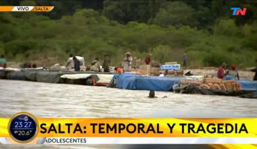Video: SALTA I Temporal y tragedia: un hombre murió al intentar cruzar en bote el Río Tarija