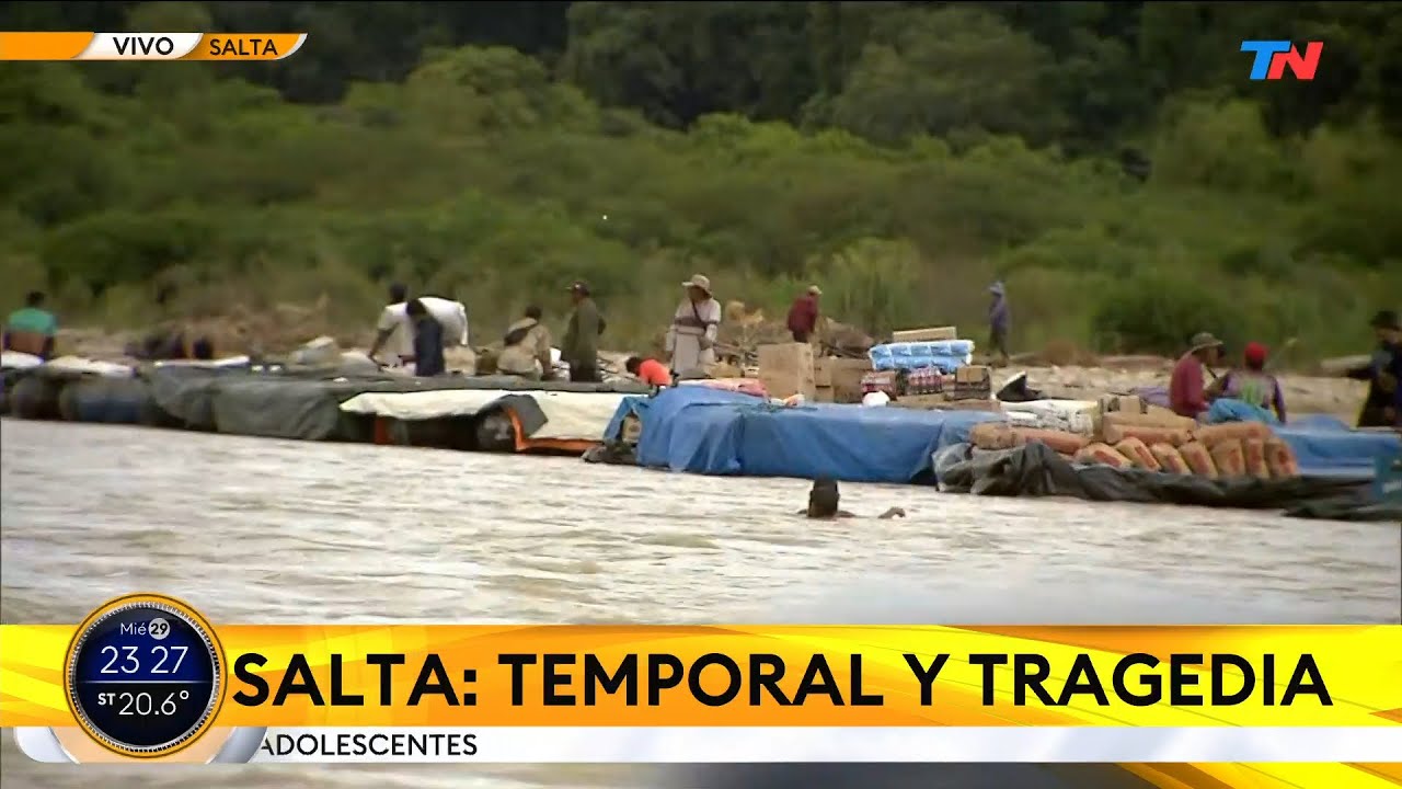 SALTA I Temporal y tragedia: un hombre murió al intentar cruzar en bote el Río Tarija