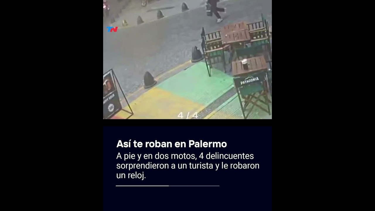 VIOLENTO ASALTO A UN TURISTA EN PALERMO: lo tiraron al piso para robarle el reloj
